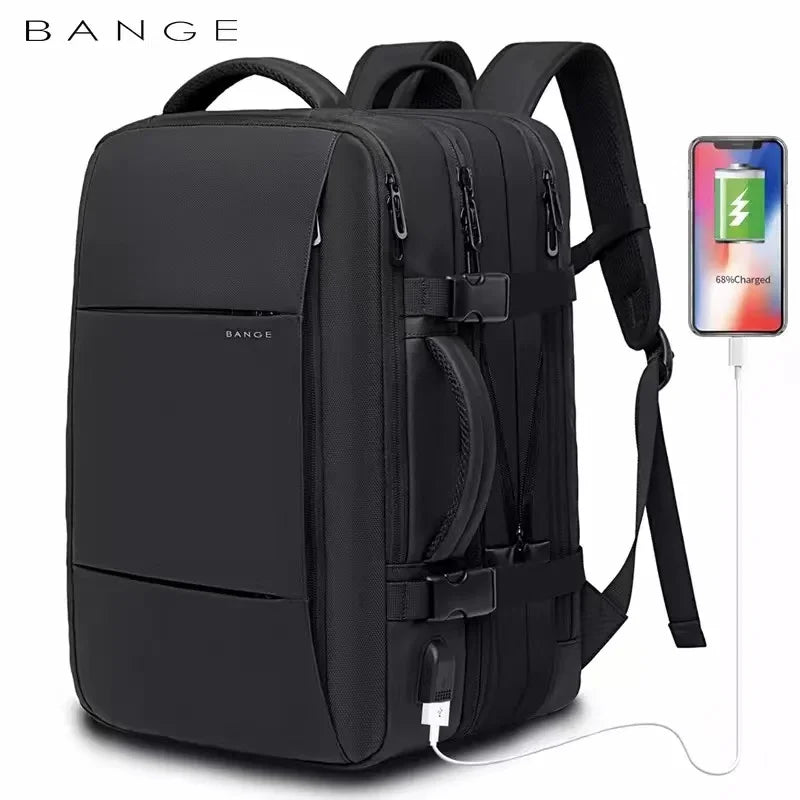 Backpack  USB Bag Large Capacity 17.3 Laptop Waterproof