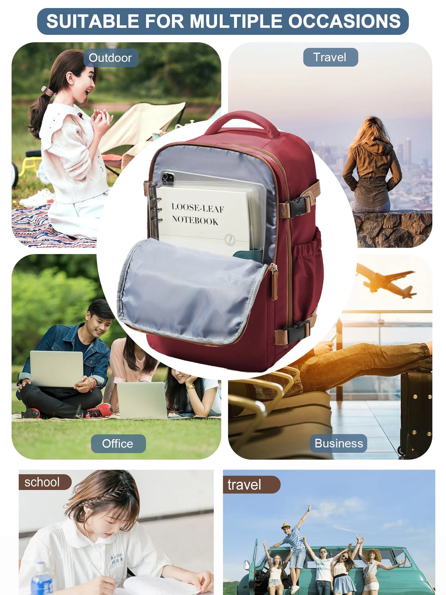 Travel Backpack 15.6 inch Laptop