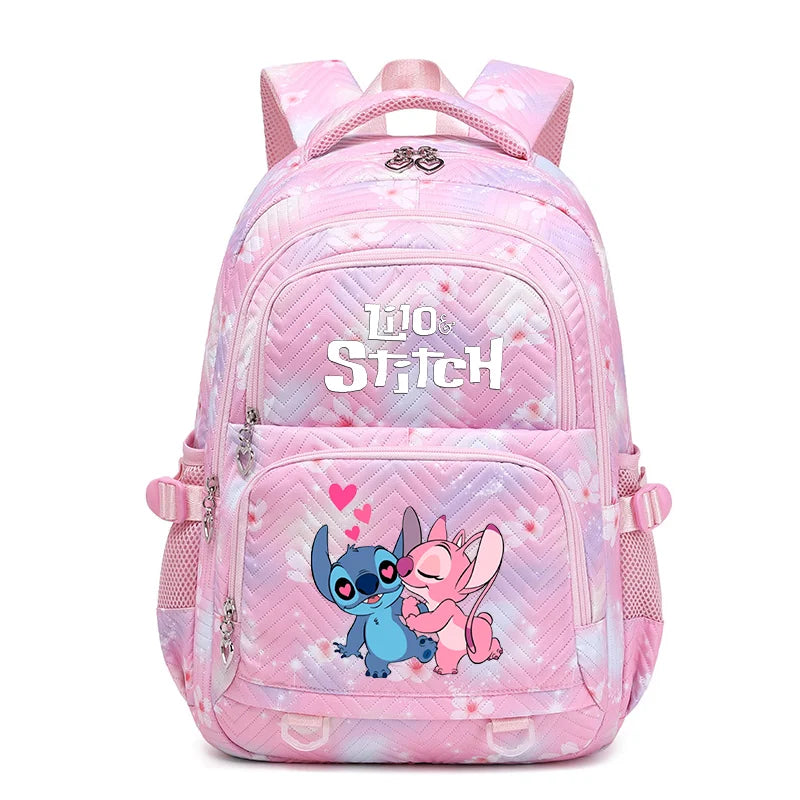 Disney Lilo Stitch Waterproof  Schoolbag for Teenage Girls Bookbag