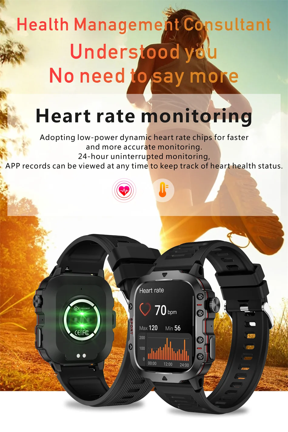 Military Mens Smartwatch