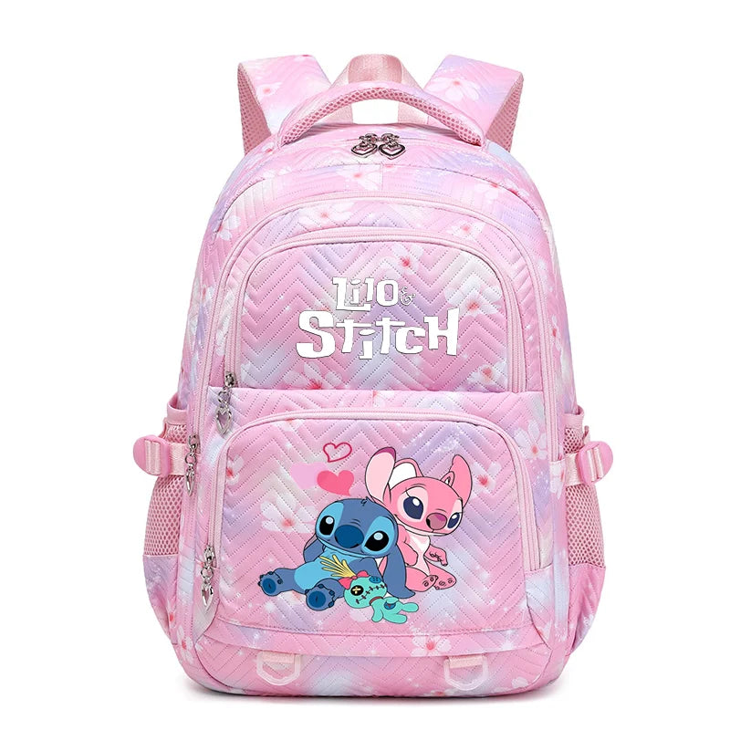 Disney Lilo Stitch Waterproof  Schoolbag for Teenage Girls Bookbag