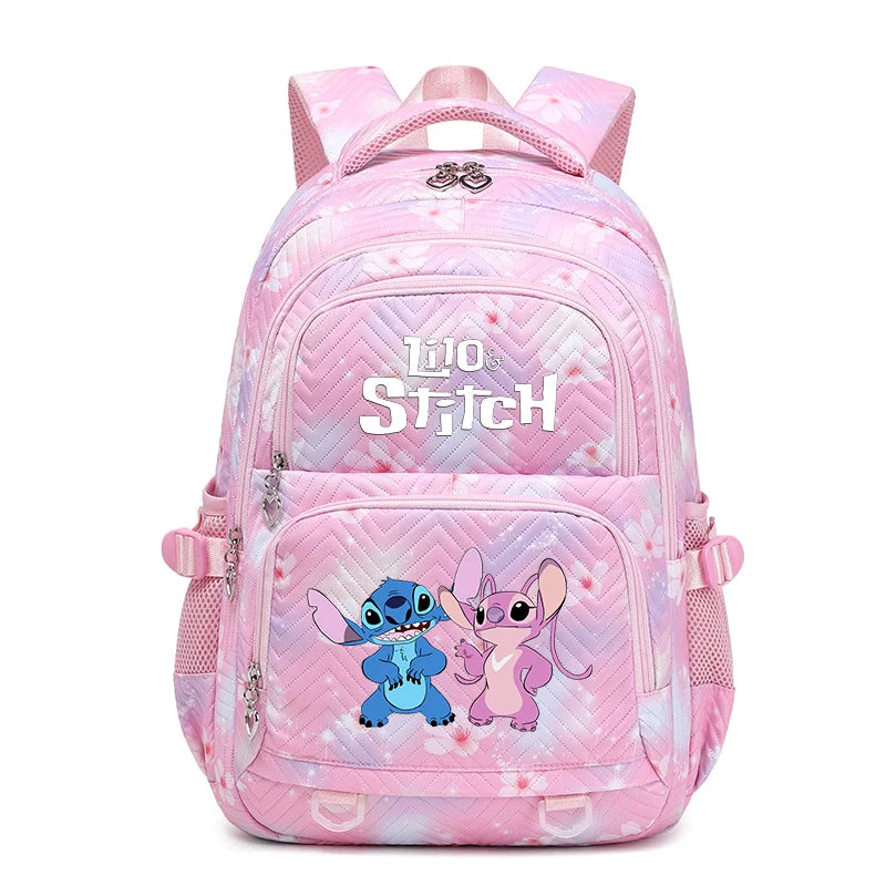 Disney Lilo Stitch Waterproof  Schoolbag for Teenage Girls Bookbag