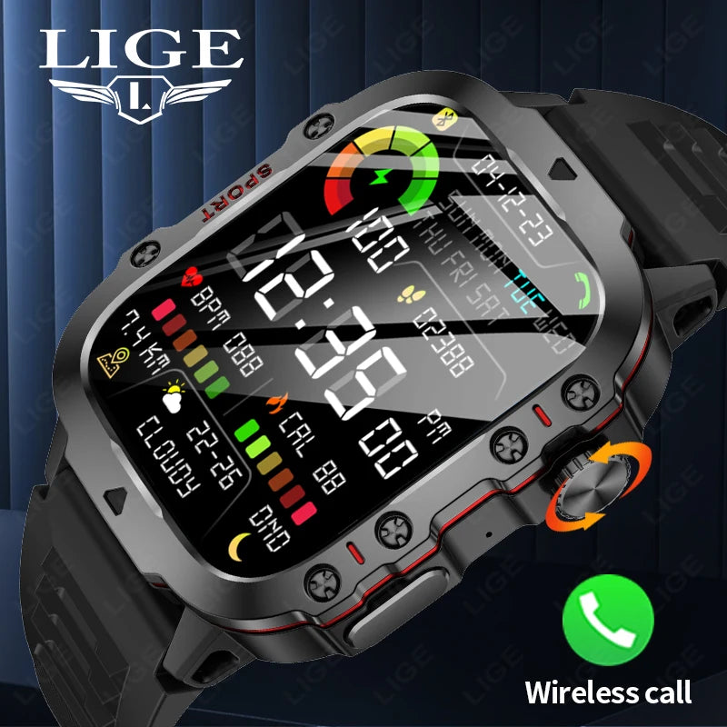 Military Mens Smartwatch